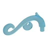 Curled Decorative Ornament with Bar