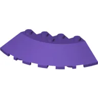 Brick Round Corner 6 x 6 with 33° Slope and Facet Cutout