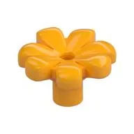 Plant, Flower, Minifig Accessory with 7 Thick Petals and Pin