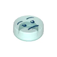 Tile Round 1 x 1 with Face Print