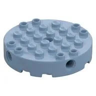 Brick Round 6 x 6 with 4 Side Pin Holes and Center Hole