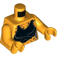 Torso Cheetah Spots, Black Tank Top Print, Bright Light Arms and Hands