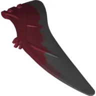 Animal Body Part, Dinosaur, Pteranodon Wing, Left with Marbled Dark Bluish Gray Edge Pattern