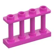 Fence Spindled 1 x 4 x 2 [4 Top Studs]