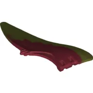 Animal Body Part, Dinosaur, Pteranodon Wing, Right with Marbled Olive Green Pattern