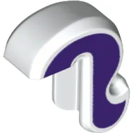 Animal Body Part, Cat Tail with Dark Purple Stripe print