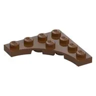 Plate Special 4 x 4 with 3 x 3 Quarter Round Cutout