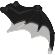 Creature Body Part, Dragon / Thestral Wing with Bar Connection and Marbled Trans-Brown Pattern