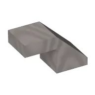 Slope 45° 2 x 1 with 2/3 Inverted Cutout and no stud