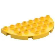 Duplo Plate Round 4 x 8 Semi-Circle