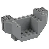 Wedge Brick Special 4 x 10 x 4 with 3 x 4 Recessed and Pin Holes- Plane Bottom