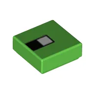 Tile 1 x 1 with Pixelated Eye print