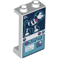 Panel 1 x 2 x 3 [Side Supports / Hollow Studs] with X-Ray Dog, Medical Diagram Display print