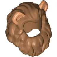 Hair Lion's Mane with Ears Nougat Print