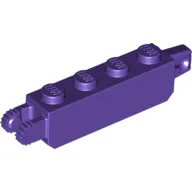 Hinge Brick 1 x 4 Locking with 1 Finger Vertical End and 2 Fingers Vertical End, 9 Teeth