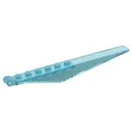 Hinge Plate 1 x 12 Locking 7 Teeth with Angled Side Extensions and Tapered Ends