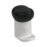 Headwear Accessory Hat with Small Pin, Tall Hat with Small Brim and Black Top