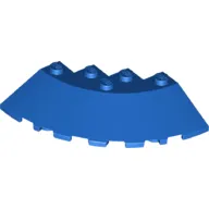 Brick Round Corner 6 x 6 with 33° Slope and Facet Cutout