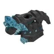 Minifig Neckwear Shoulder Armour With Trans Light Blue Ice