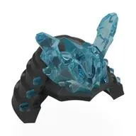 Helmet Samurai with Trans Light Blue Icicle Horns