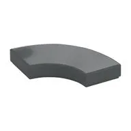 Tile 2 x 2 Curved, Macaroni