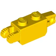 Hinge Brick 1 x 2 Locking with 1 Finger Vertical End and 2 Fingers Vertical End, 7 Teeth