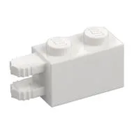 Hinge Brick 1 x 2 Locking with 2 Fingers Horizontal End, 7 Teeth