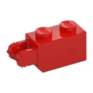 Hinge Brick 1 x 2 Locking with 2 Fingers Vertical End, 7 teeth