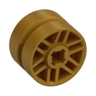 Wheel 14mm D. x 9.9mm with Centre Groove, Fake Bolts and 6 Spokes