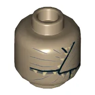 Minifig Head Demogorgon, 5 Peddles Closed Print [Hollow Stud]