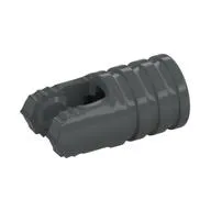 Hinge Cylinder 1 x 2 Locking with 2 Click Fingers and Axle Hole, 7 Teeth