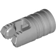 Hinge Cylinder 1 x 2 Locking with 2 Click Fingers and Axle Hole, 7 Teeth