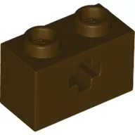 Technic Brick 1 x 2 with Axle Hole Type 1 [+ Opening] and Bottom Pin