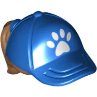 Hair and Hat / Cap, Ponytail Medium Nougat and Paw Print