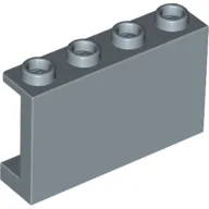 Panel 1 x 4 x 2 with Side Supports - Hollow Studs