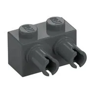 Brick Special 1 x 2 with 2 Pins, Square Pin Holes