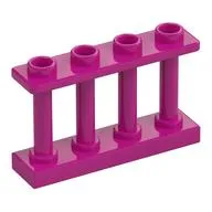 Fence Spindled 1 x 4 x 2 [4 Top Studs]