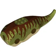 Animal Body Part, Dinosaur, Triceratops Body with Reddish Brown Stripes