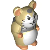 Animal, Hamster with White Face, Whiskers, Back Pack (Hammond)