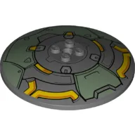 Dish 8 x 8 Inverted [Radar] with Overwatch Wrecking Ball with Sand Green Background print