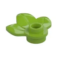 Plant, Plate 1 x 1 Round with 3 Leaves