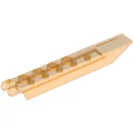 Hinge Plate 1 x 8 Locking with Angled Side Extensions, Squared Plate Underside, 7 Teeth