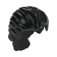 Hair Swept Back with Short Ponytail