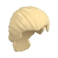 Hair Swept Back with Short Ponytail