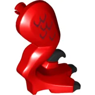 Creature Body Part, Dragon Leg, Right, with Pin, Black Claws and Dark Red Scales Print