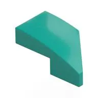 Slope Curved 2 x 1 with Stud Notch Left