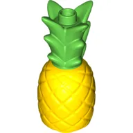 Duplo Food, Pineapple with Bright Green Leaves Print