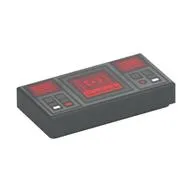Tile 1 x 2 with Controls print