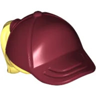 Hair and Hat / Cap, Ponytail Bright Light Yellow Print