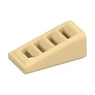 Brick Sloped 18° 2 x 1 x 2/3 with 4 Slots / Grate